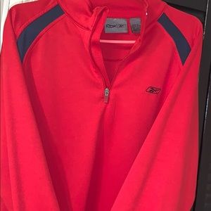 Red reebok long sleeve, XL